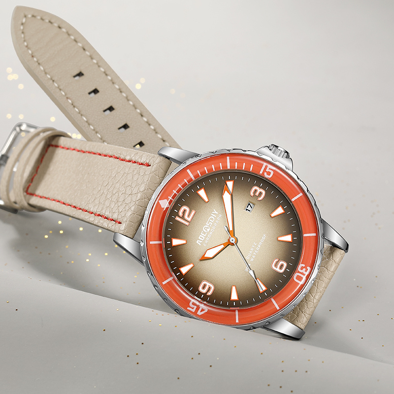 Lederarmband Freizeituhr