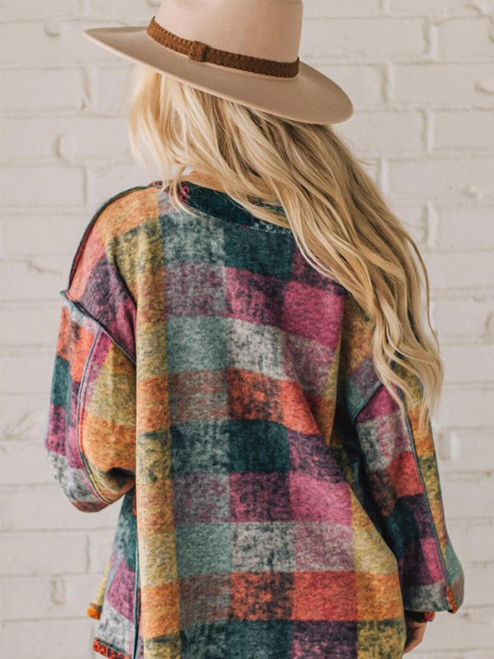 Mehrfarbige lässige minimalistische Jacke