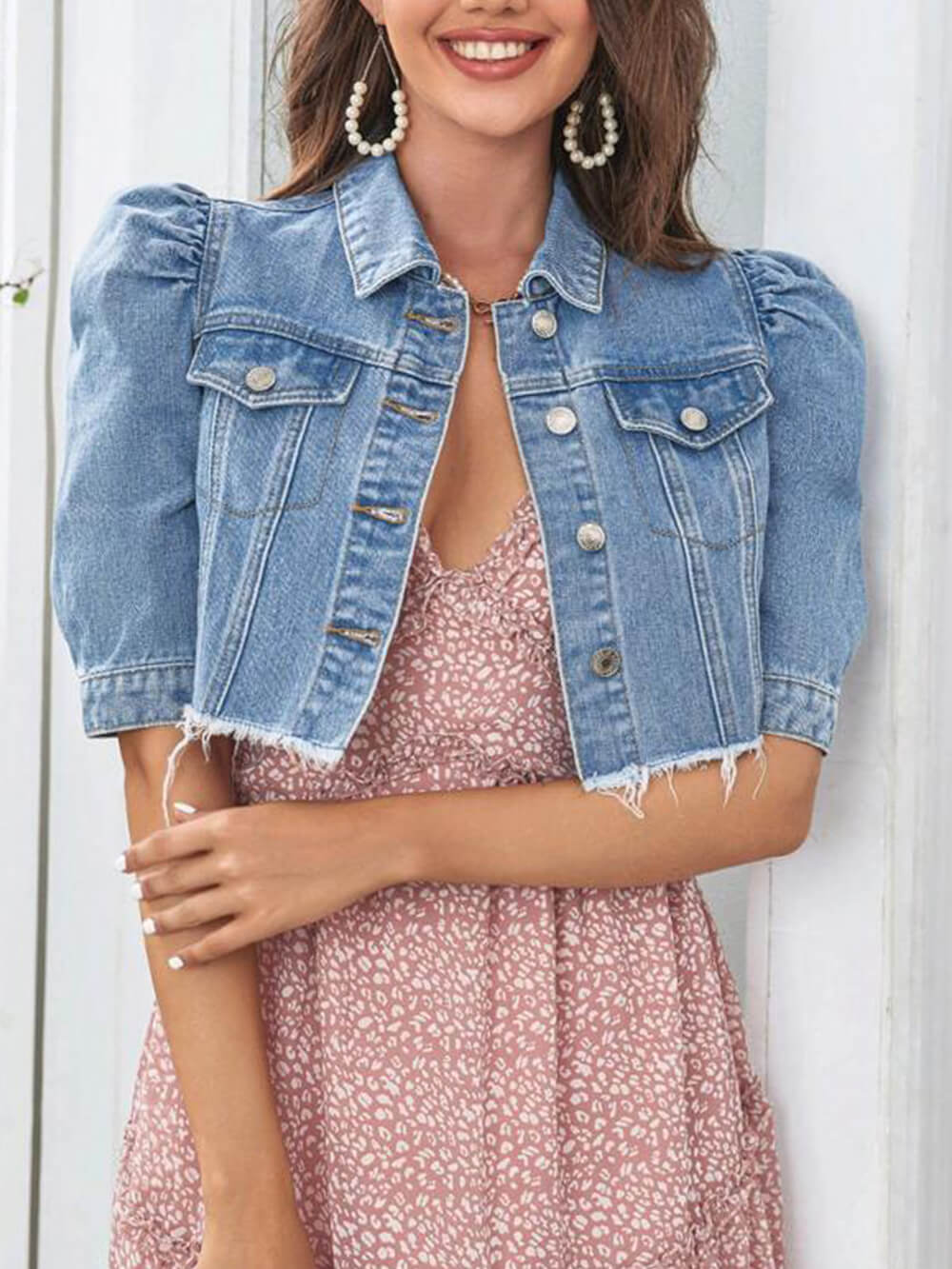 Zerrissene Jeansjacke