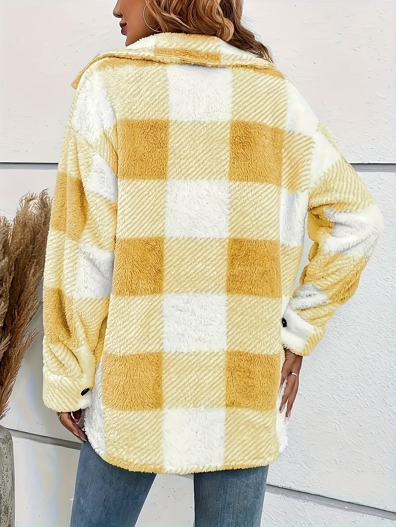 Plüsch Fleece Winterjacke