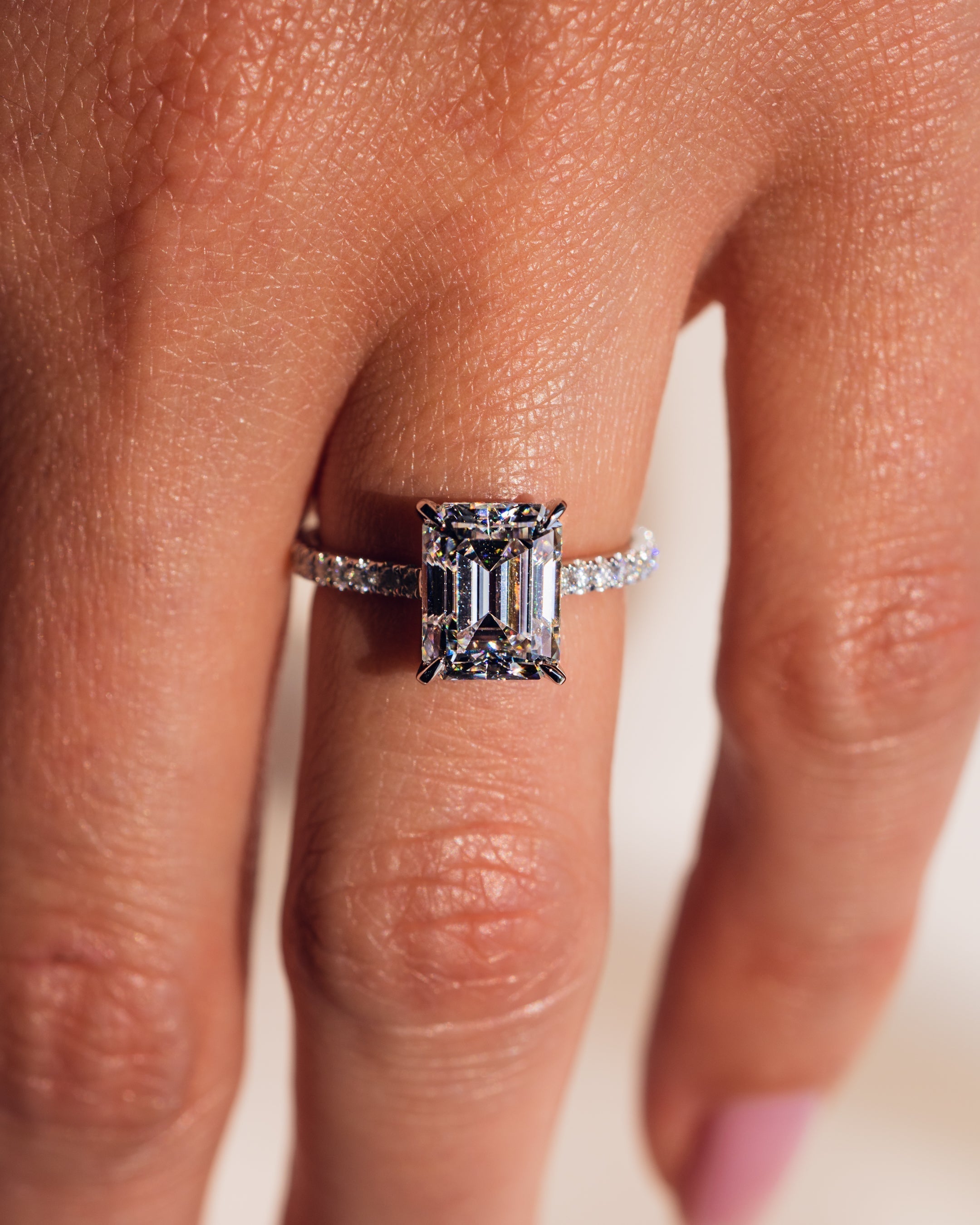 Jasmin (mit Pavé) – Smaragd | Silber