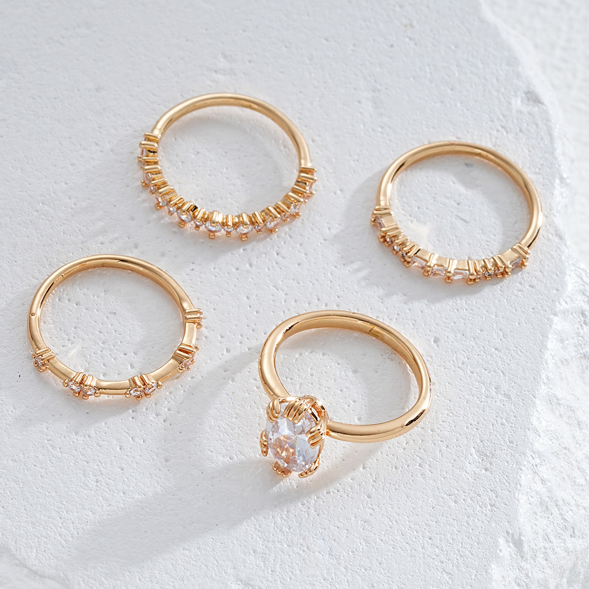 Goldenes Solène Viremont Ring Set