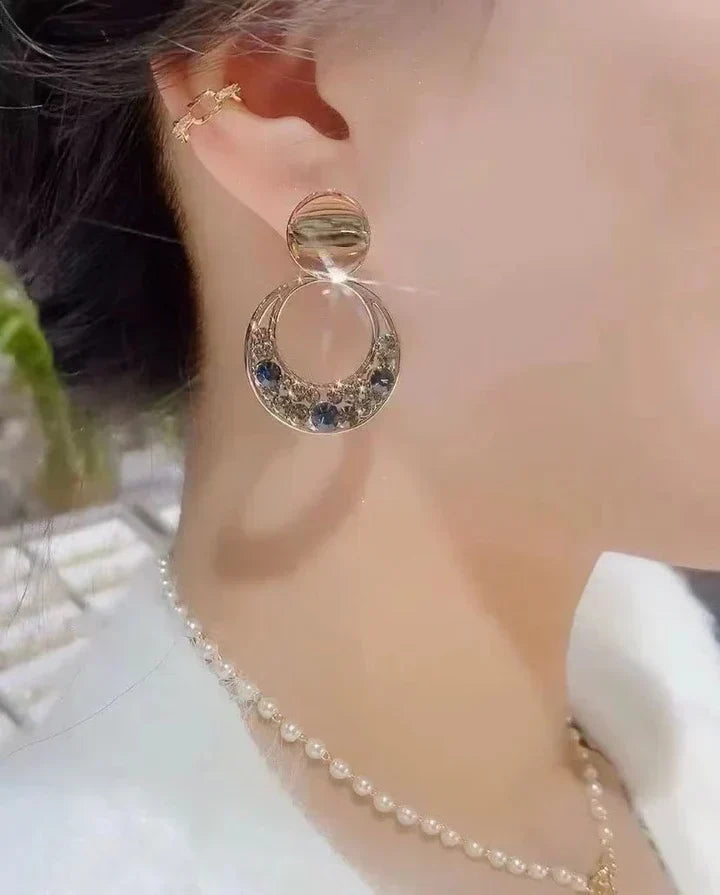 Goldene Valeria Lunaris Ohrringe