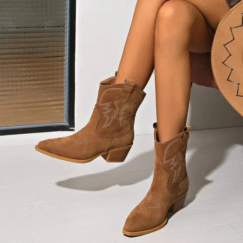 Bergkette Schöne Westenstil Stiefel