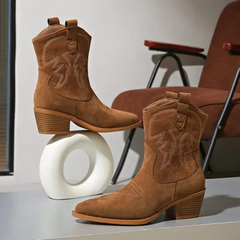 Bergkette Schöne Westenstil Stiefel