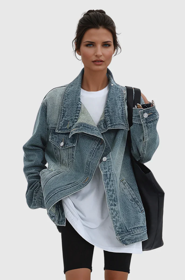 Eliza - Künstlerische Jeansjacke für Damen
