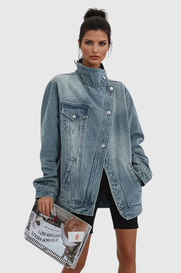 Eliza - Künstlerische Jeansjacke für Damen