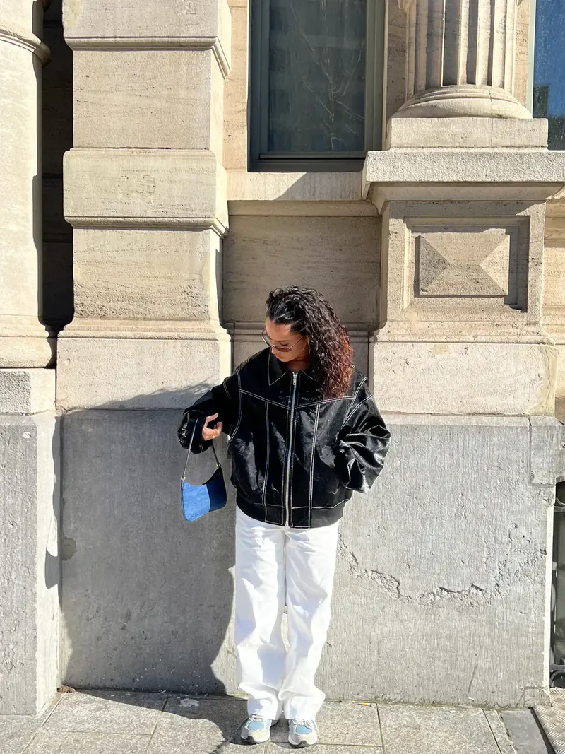 Orla – Übergroß Jacke mit Kontrasten