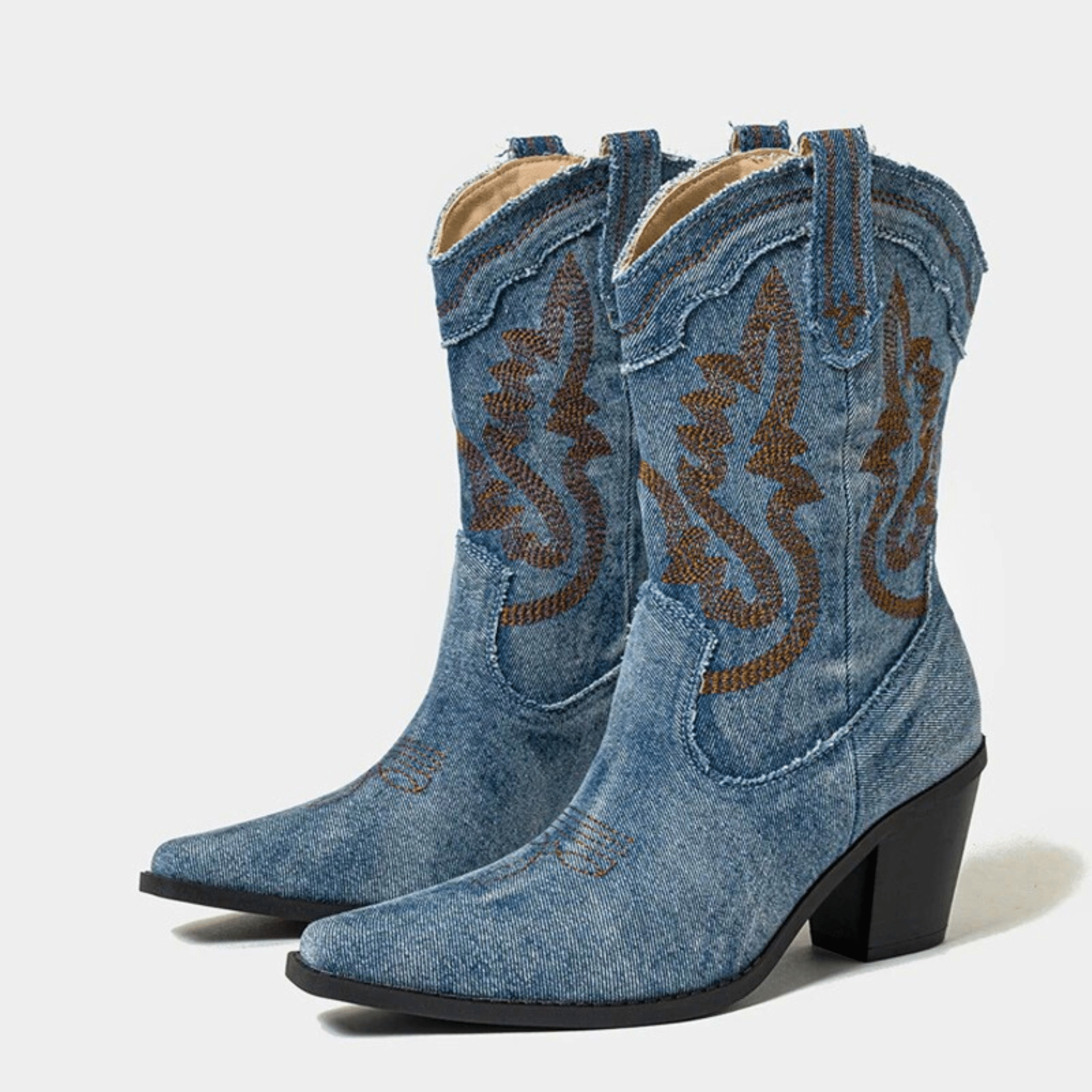 Veloria Jeansstoff Stiefeletten