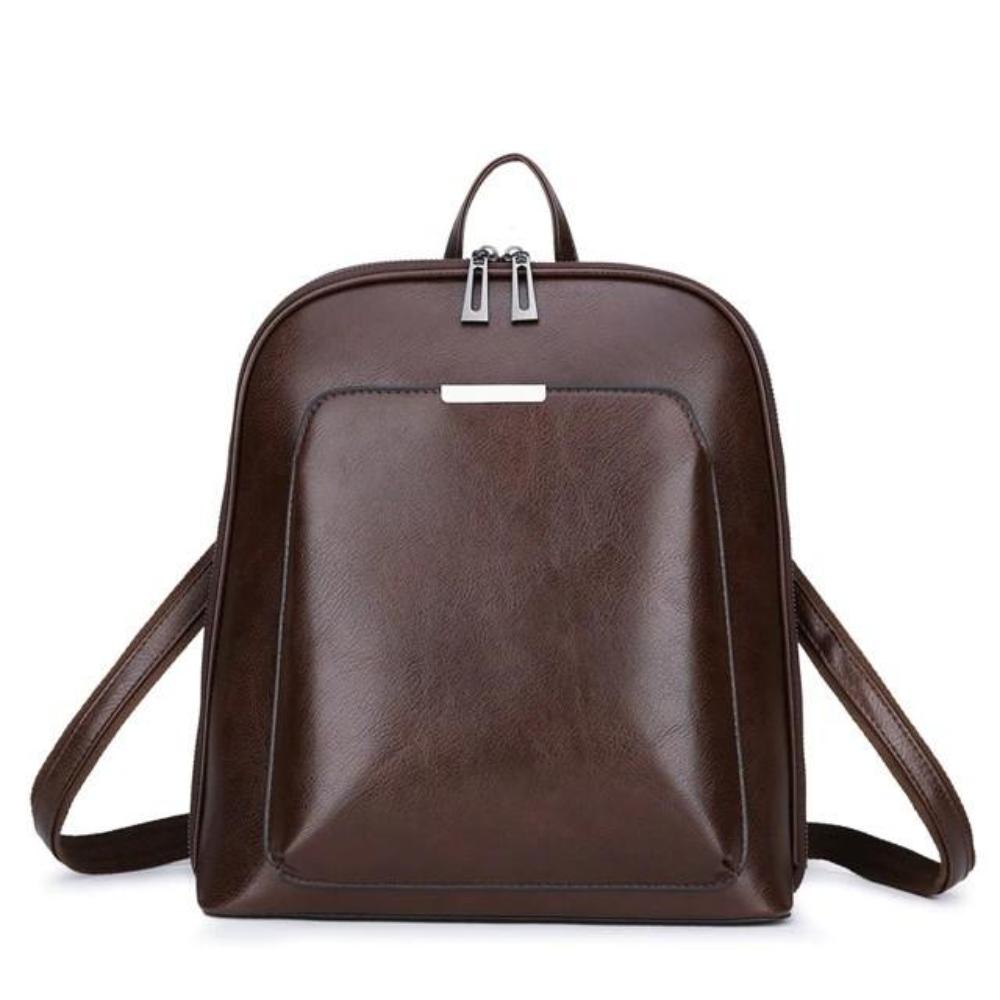 Klassischer Rucksack mit Doppelreißverschluss und schlanker Silhouette