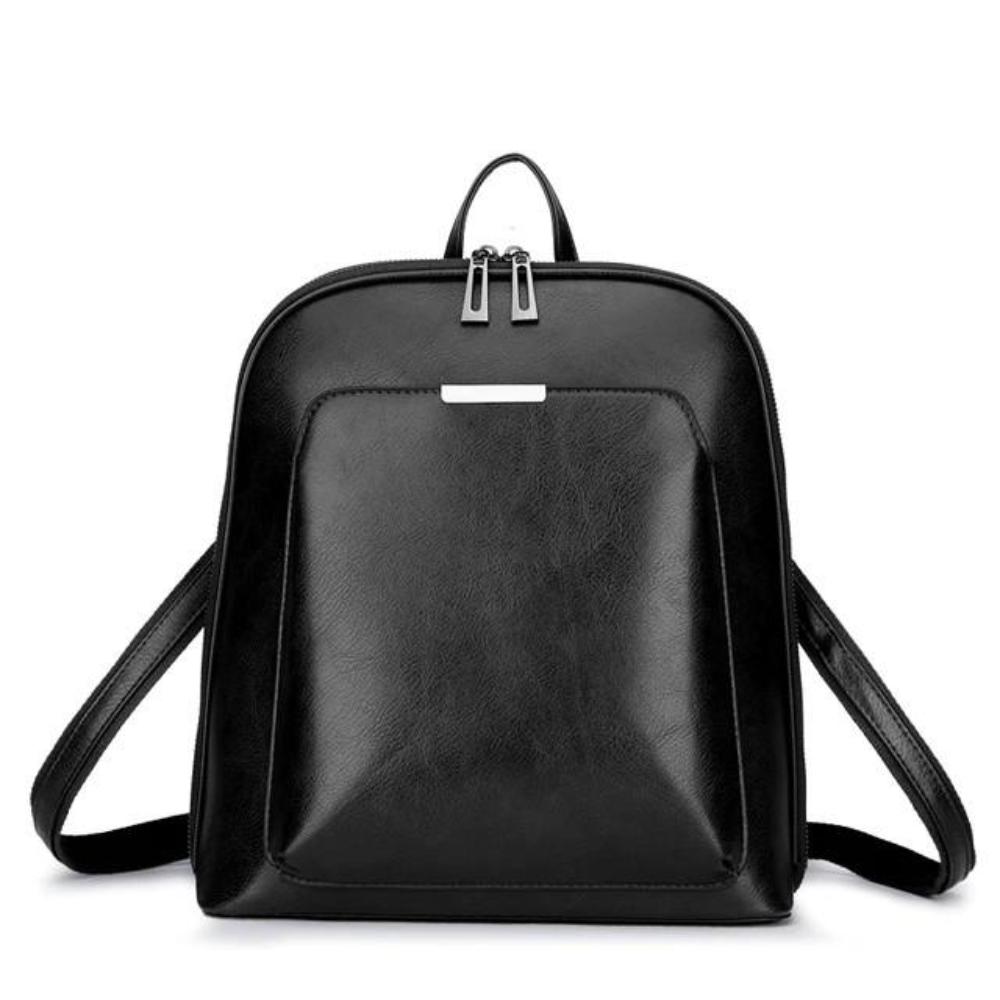 Klassischer Rucksack mit Doppelreißverschluss und schlanker Silhouette
