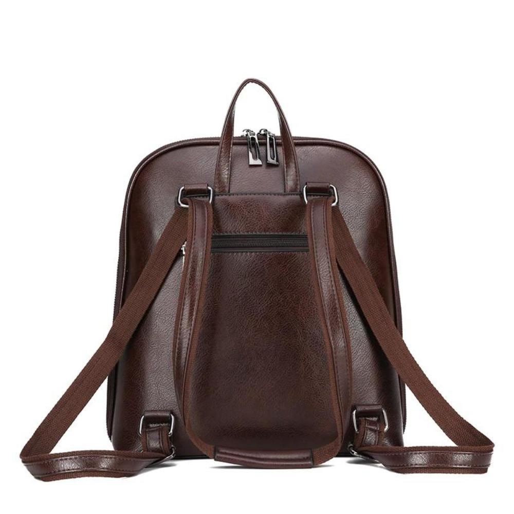 Klassischer Rucksack mit Doppelreißverschluss und schlanker Silhouette