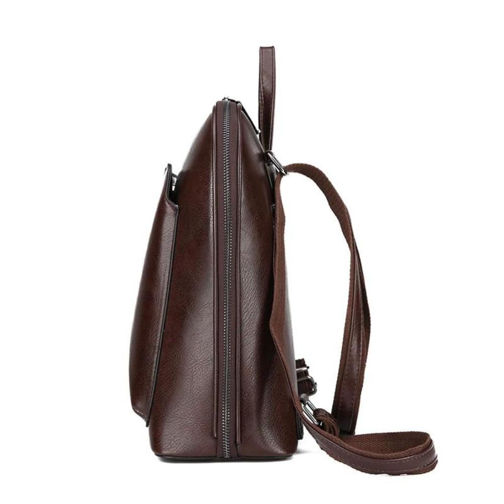 Klassischer Rucksack mit Doppelreißverschluss und schlanker Silhouette