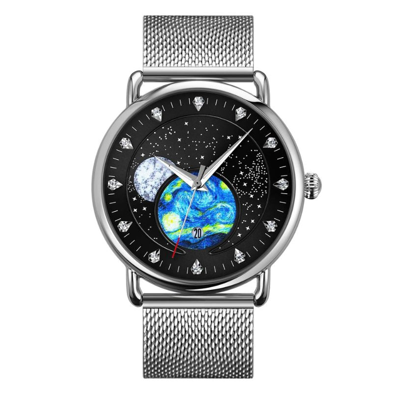 Mechanische Uhr Mondschein