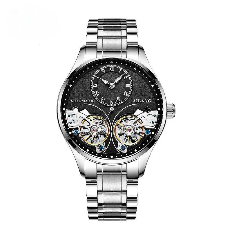 Mechanische Uhr mit doppeltem Tourbillon und Leuchtfunktion