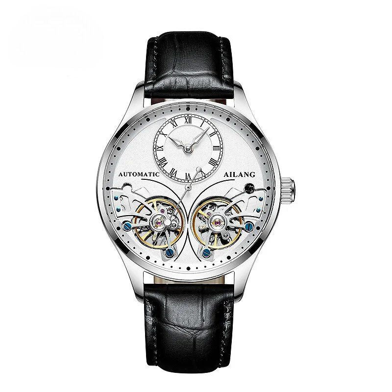 Mechanische Uhr mit doppeltem Tourbillon und Leuchtfunktion