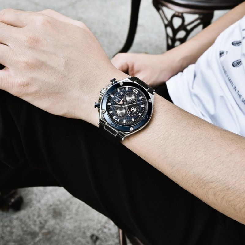 Quarz Multifunktions Sportchronographenuhr