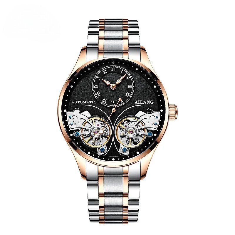 Mechanische Uhr mit doppeltem Tourbillon und Leuchtfunktion