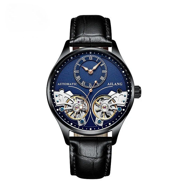Mechanische Uhr mit doppeltem Tourbillon und Leuchtfunktion