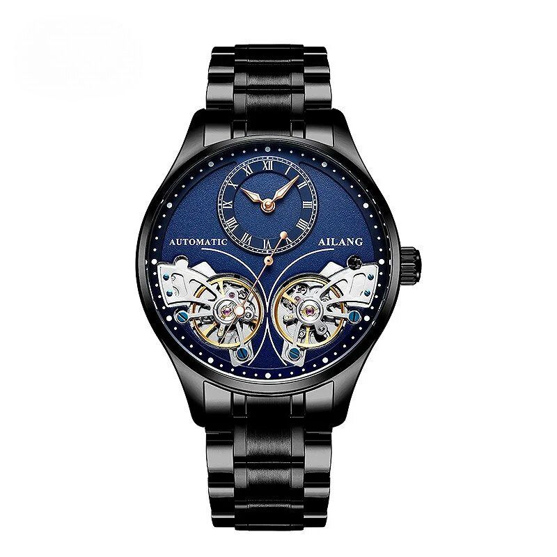 Mechanische Uhr mit doppeltem Tourbillon und Leuchtfunktion