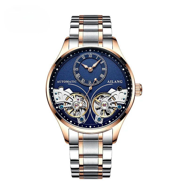 Mechanische Uhr mit doppeltem Tourbillon und Leuchtfunktion