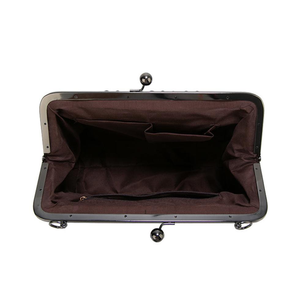 Kussverschluss-Handtasche – elegant