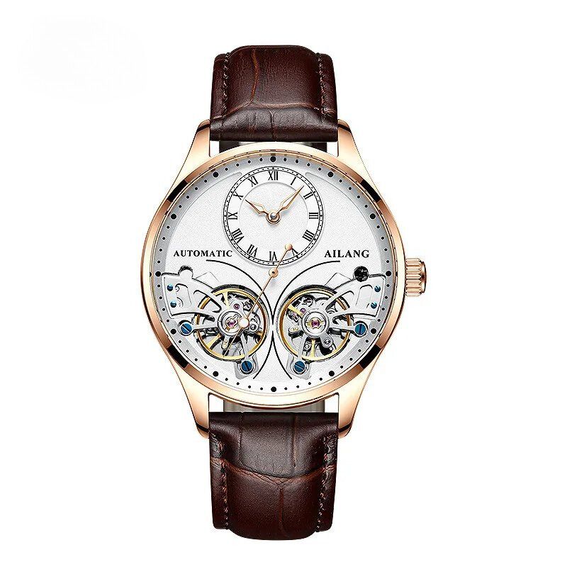 Mechanische Uhr mit doppeltem Tourbillon und Leuchtfunktion