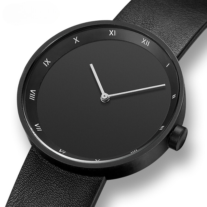 Quarz Armbanduhr im minimalistischen Stil