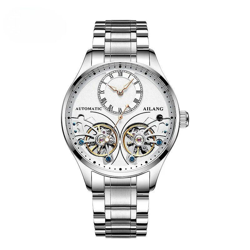Mechanische Uhr mit doppeltem Tourbillon und Leuchtfunktion