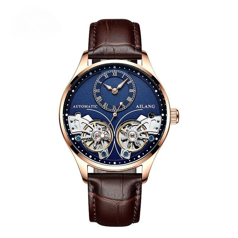 Mechanische Uhr mit doppeltem Tourbillon und Leuchtfunktion