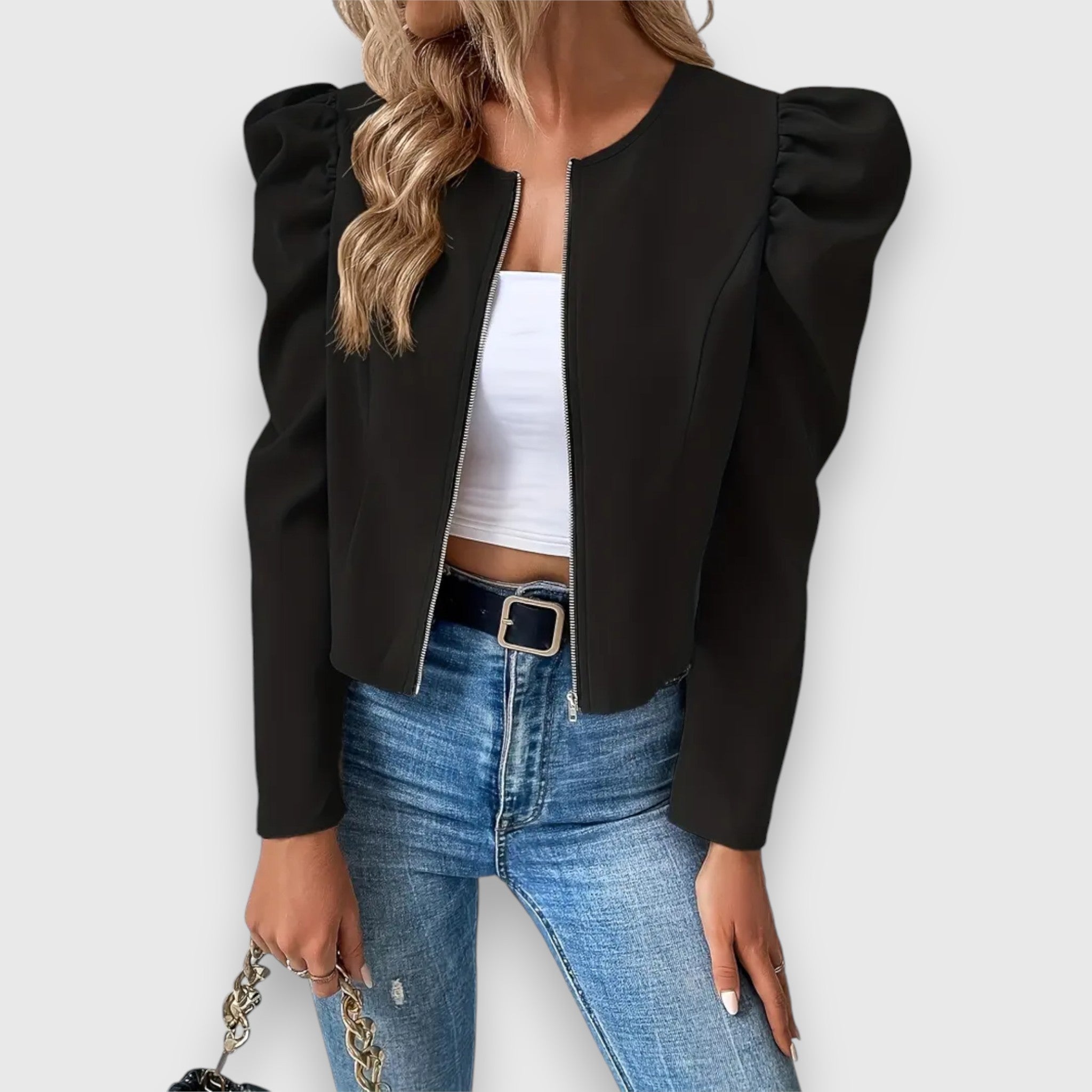 Léa – Damenjacke mit Puffärmeln