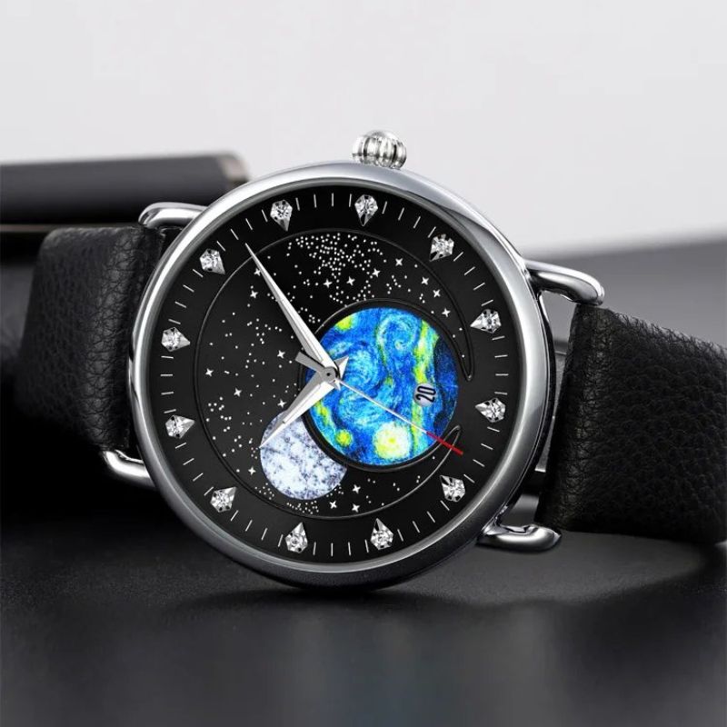 Mechanische Uhr Mondschein