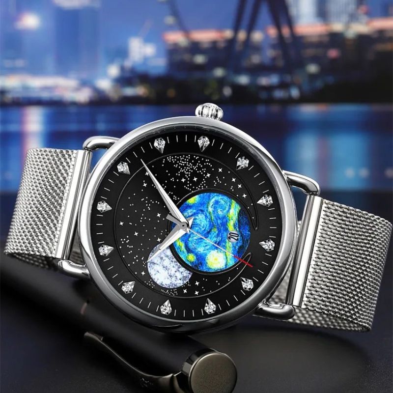 Mechanische Uhr Mondschein
