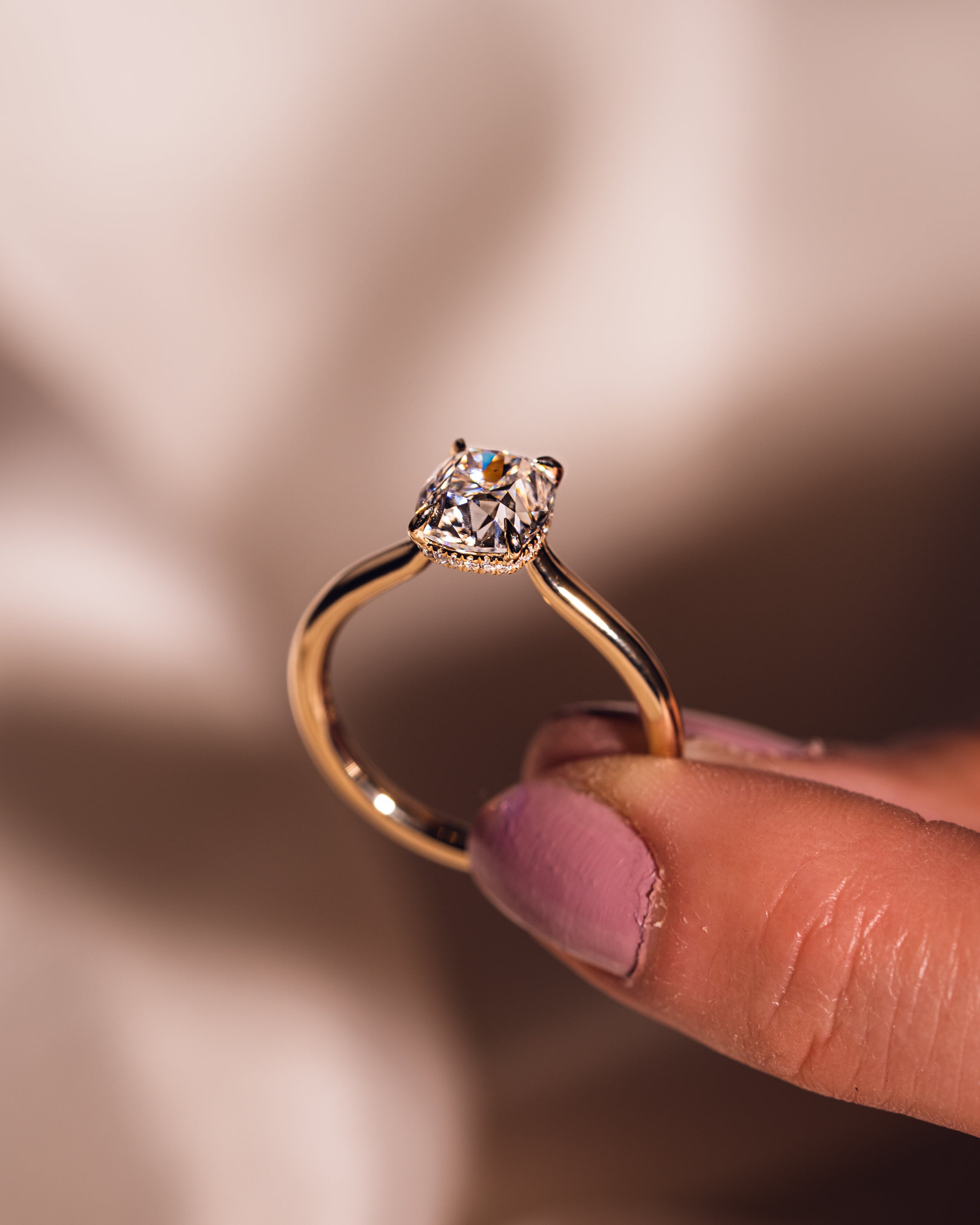 Jasmine Längliches Kissen | Gold