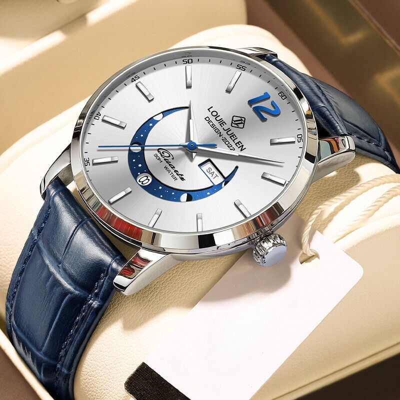 Elegante Leuchtende Mondphasenuhr