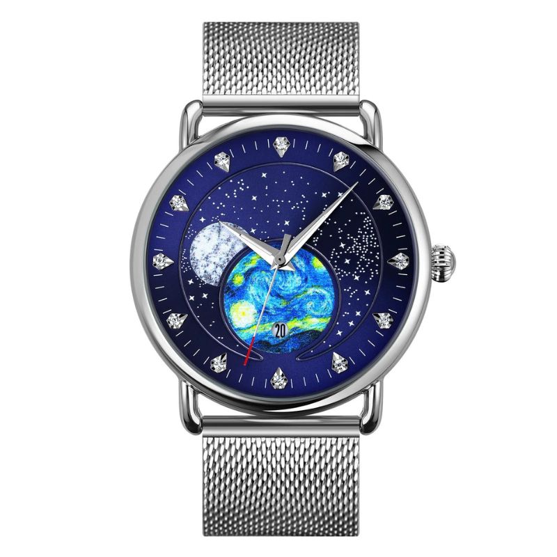 Mechanische Uhr Mondschein