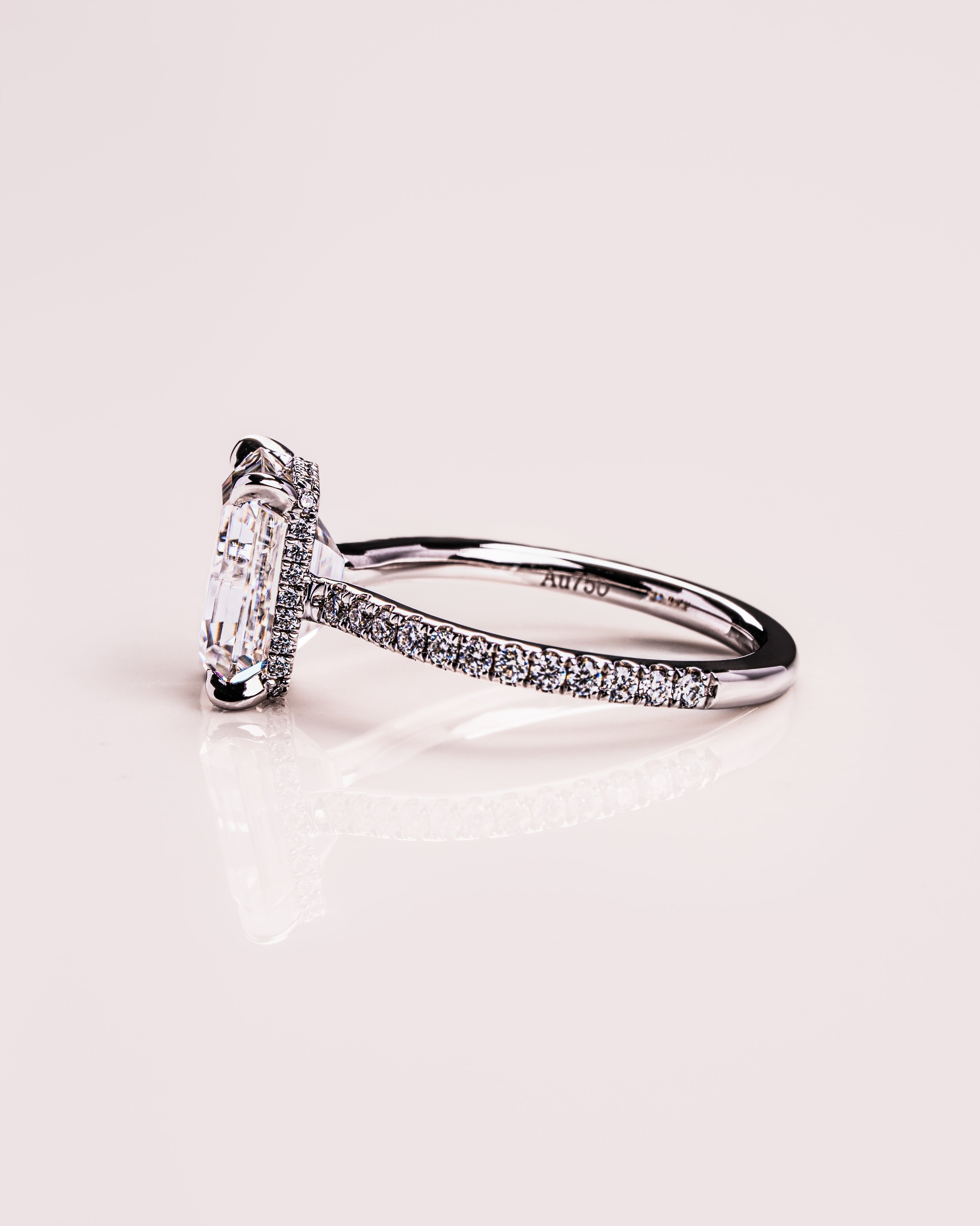 Jasmin (mit Pavé) – Smaragd | Silber