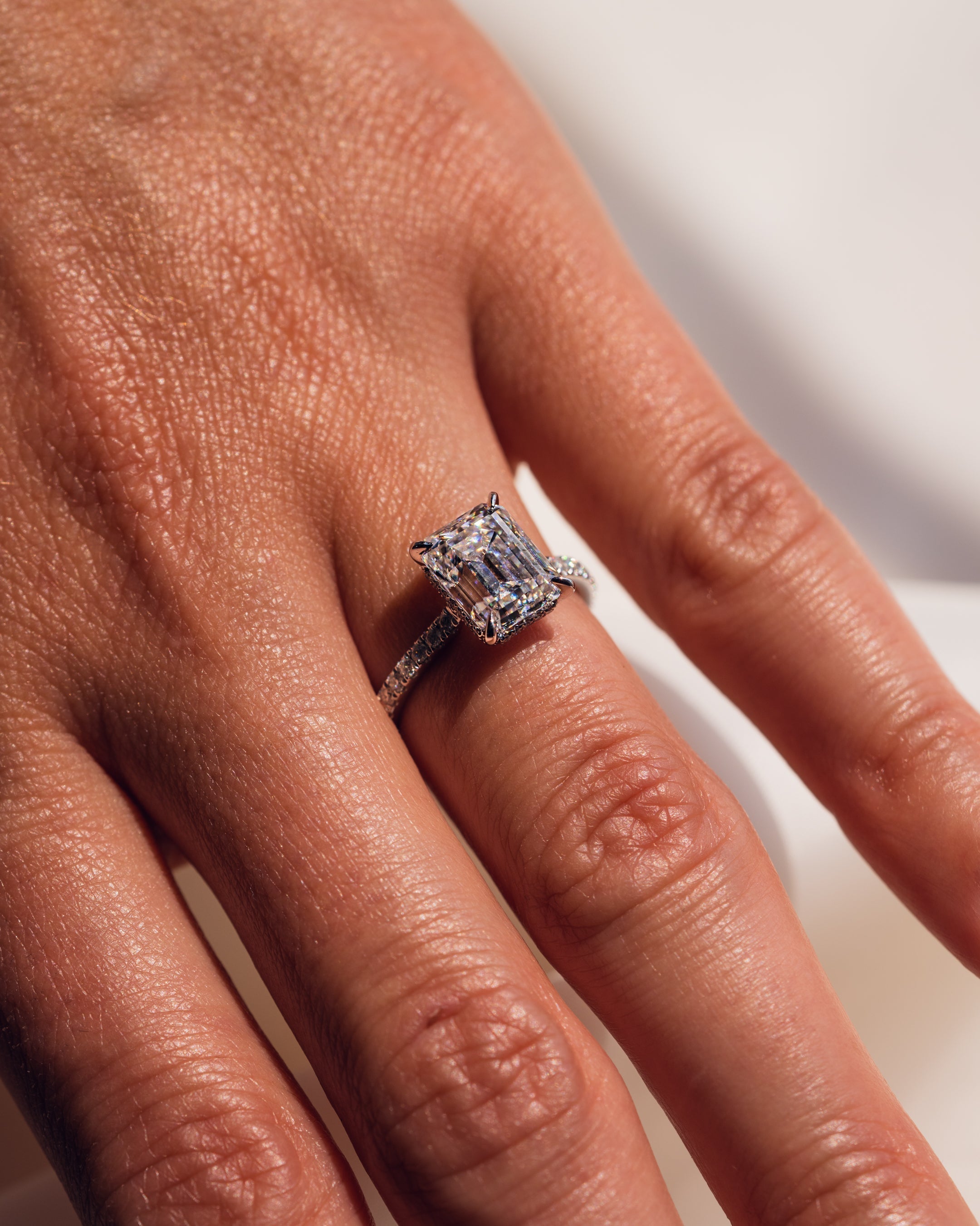 Jasmin (mit Pavé) – Smaragd | Silber