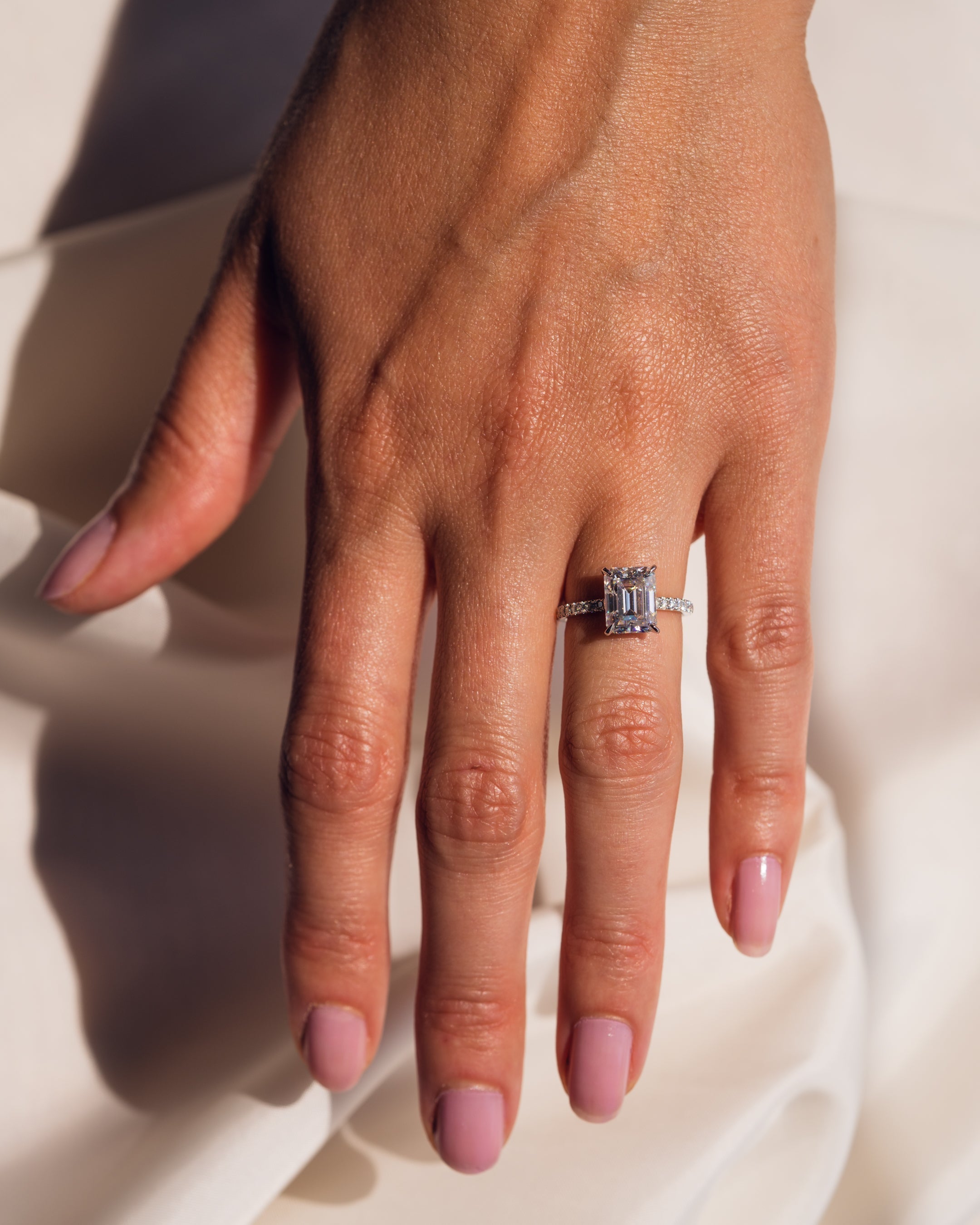 Jasmin (mit Pavé) – Smaragd | Silber