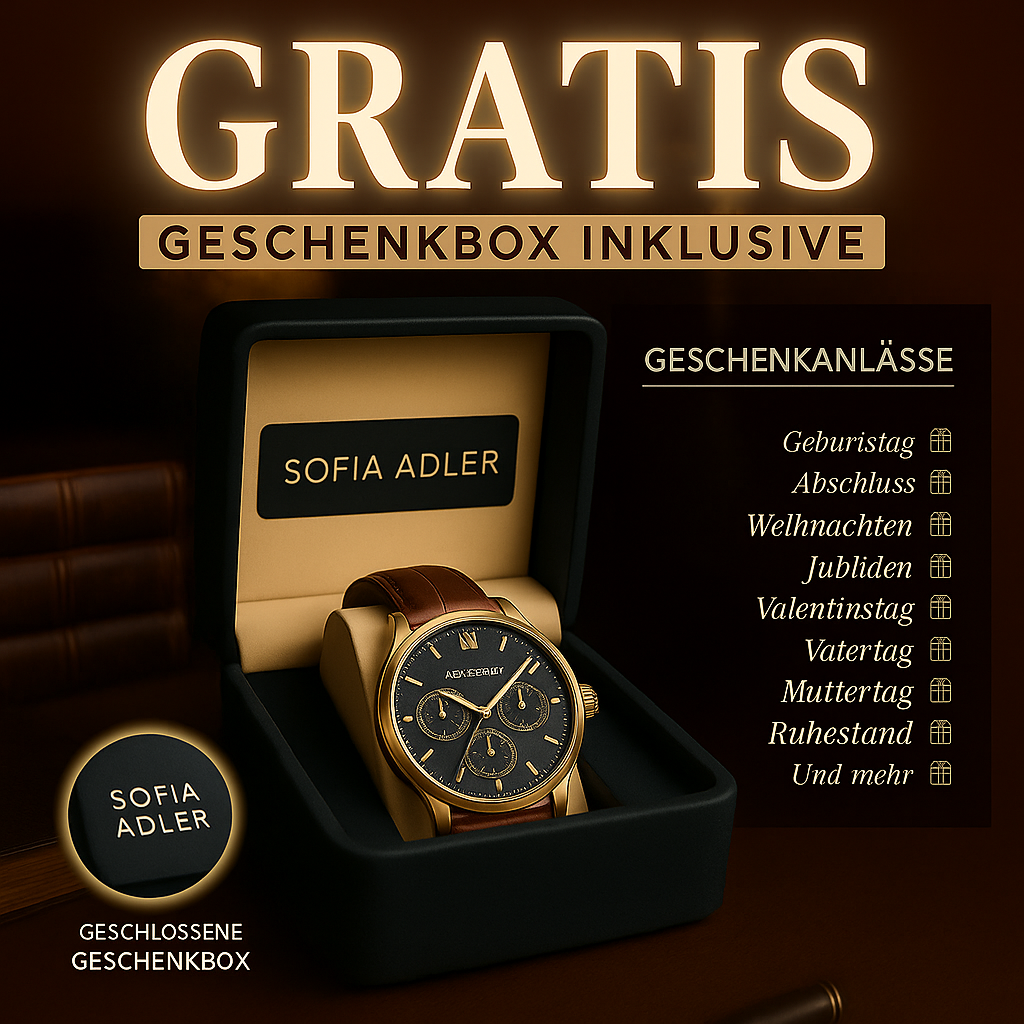 Quarzuhr aus Leder