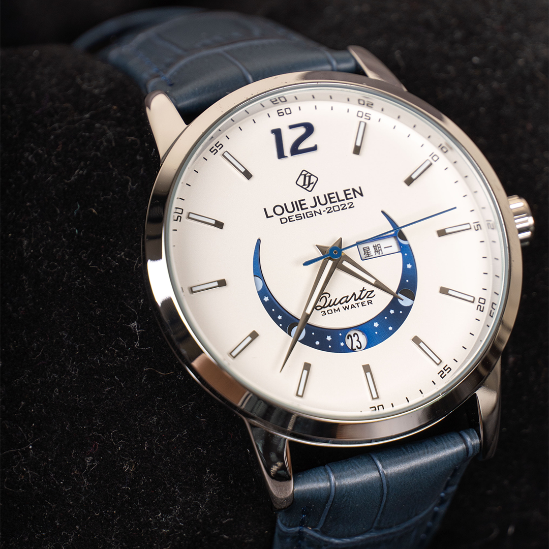 Elegante Leuchtende Mondphasenuhr