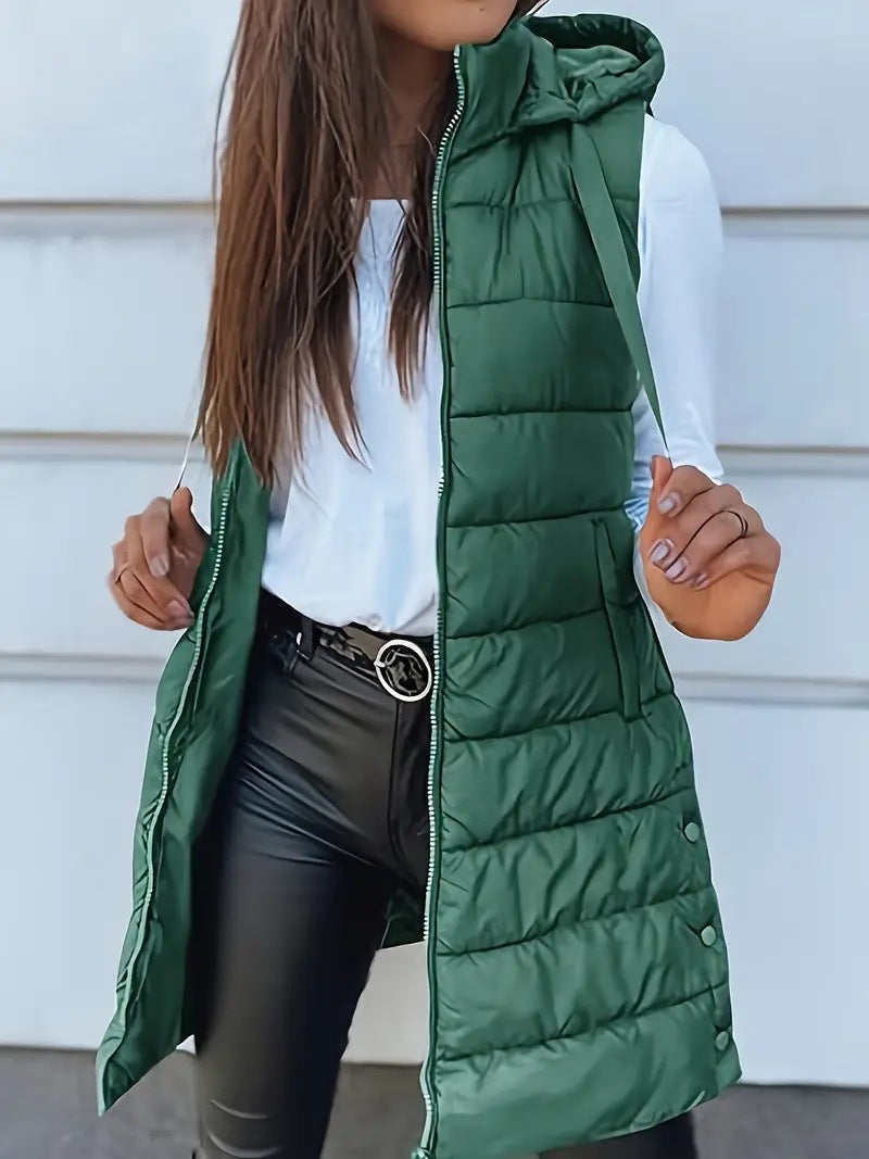 Zara - Lässige, ärmellose, lange Weste