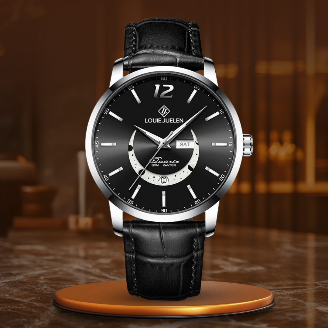 Elegante Leuchtende Mondphasenuhr