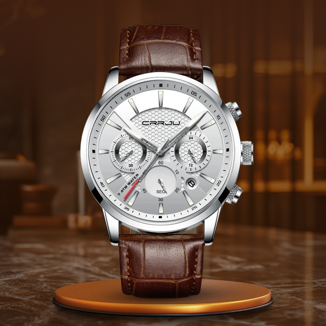 Modische Militär Lederuhr