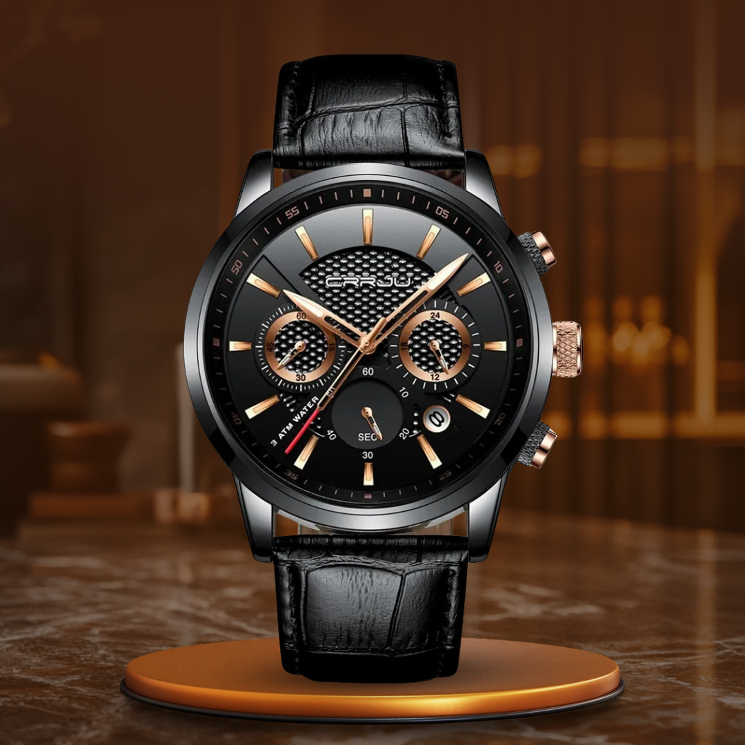 Modische Militär Lederuhr