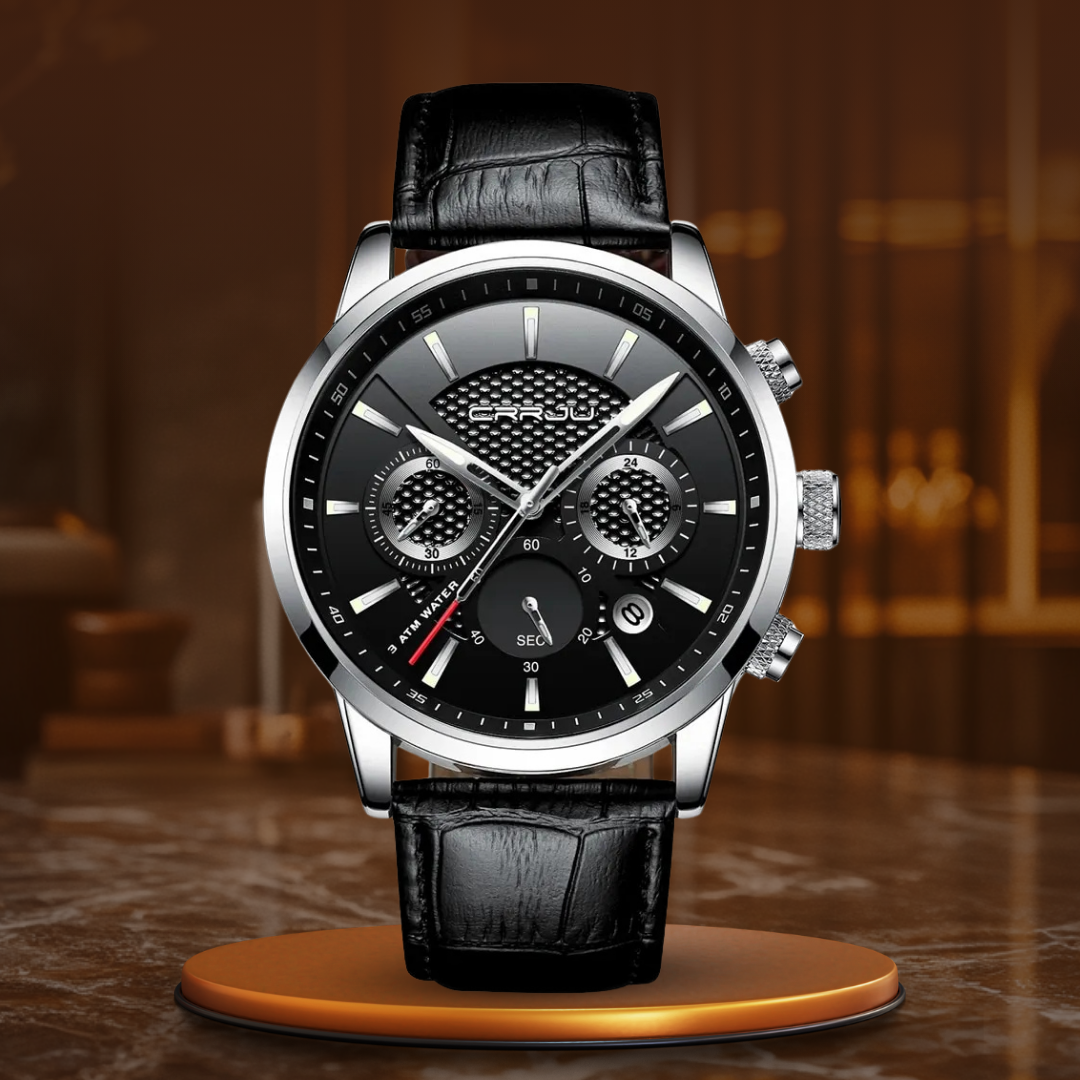 Modische Militär Lederuhr