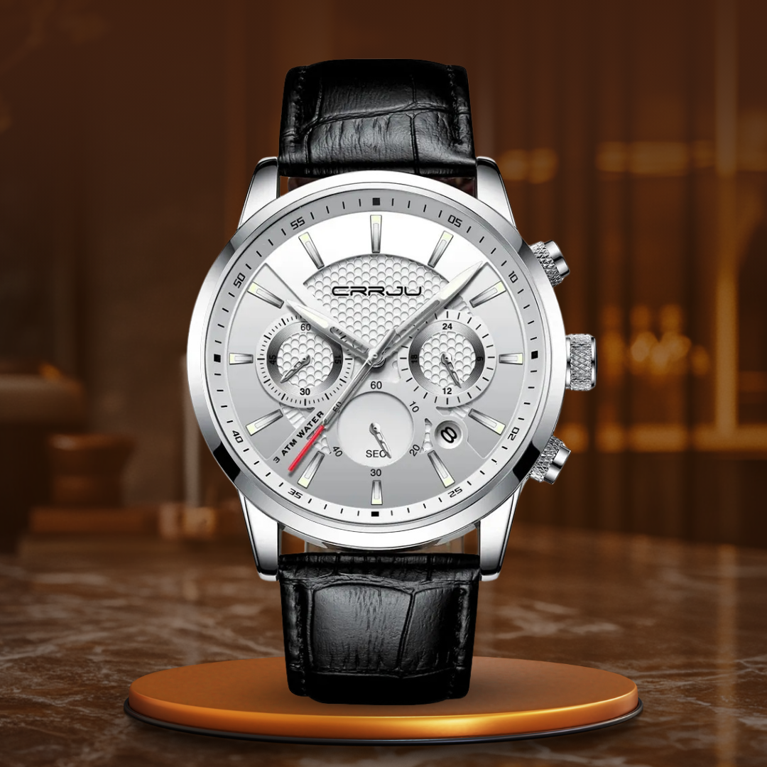 Modische Militär Lederuhr