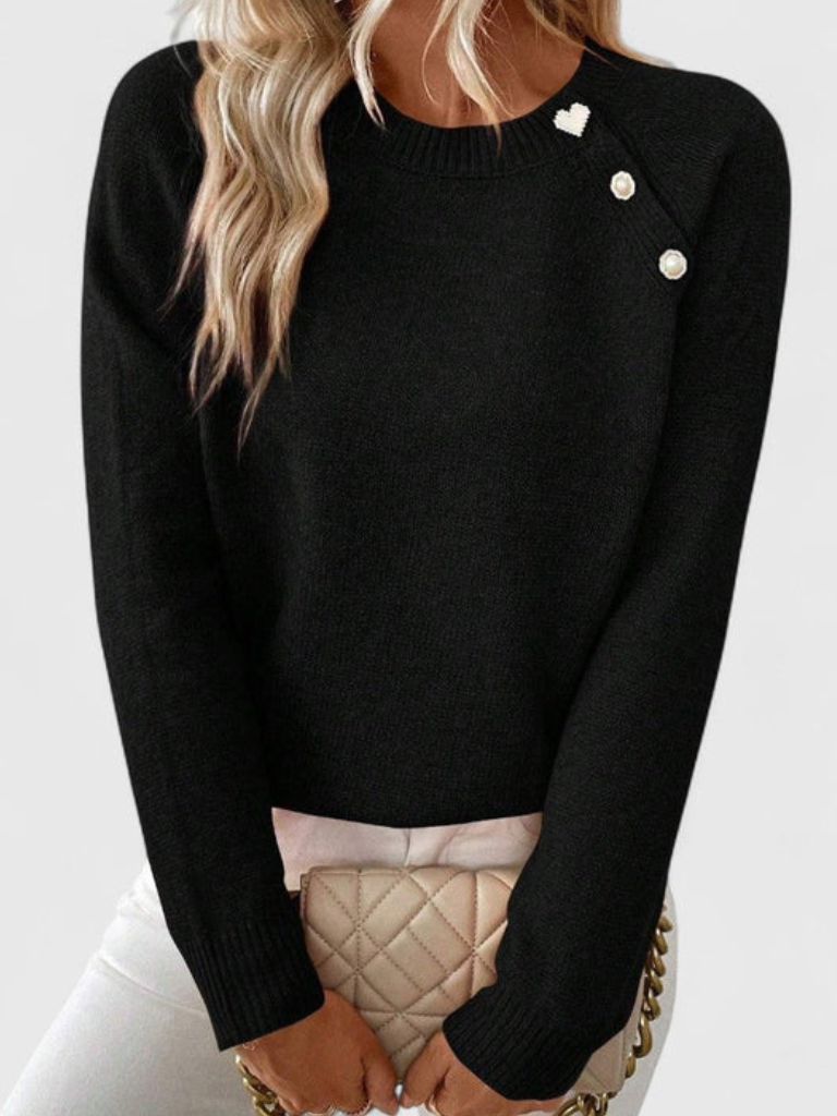 Eunice Knopf Strickoberteil