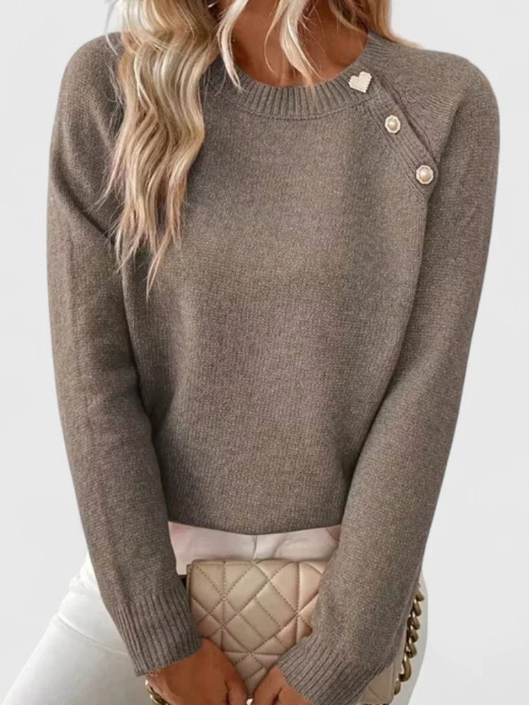 Eunice Knopf Strickoberteil