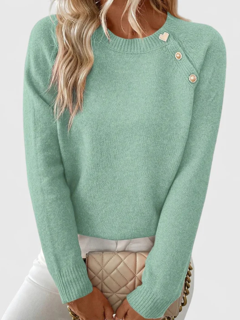 Eunice Knopf Strickoberteil